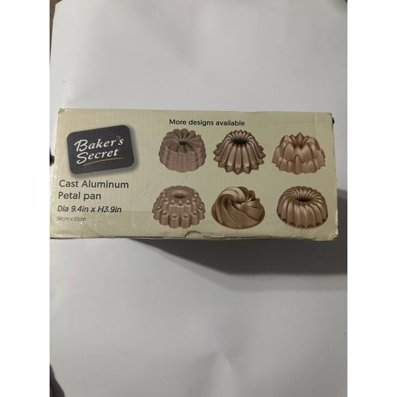 Cast Aluminum Petal Pan , non stick Dura Max 2 Layers Coating Bakers Secrete New - Picture 6 of 9